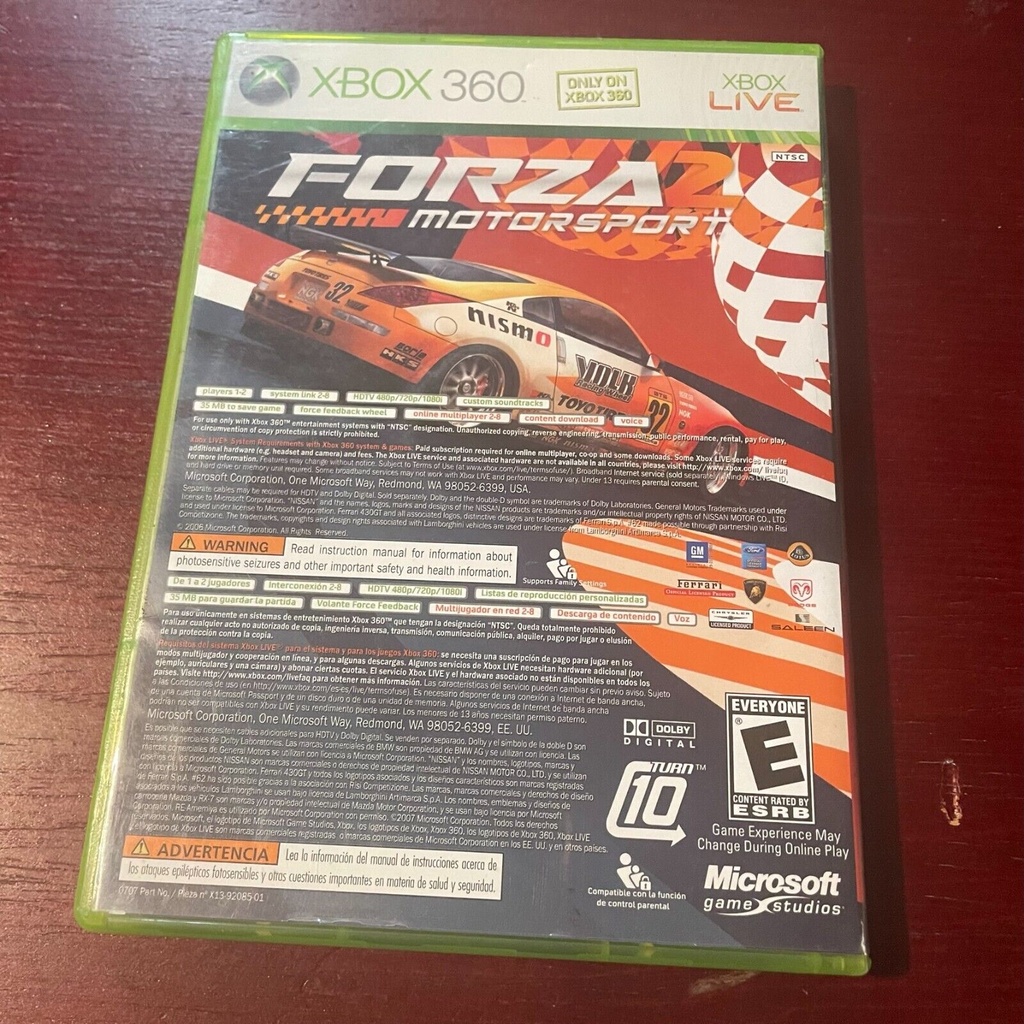 Marvel Ultimate Alliance & Forza 2 Xbox 360 Complete Tested CIB 2 Disc Pack
