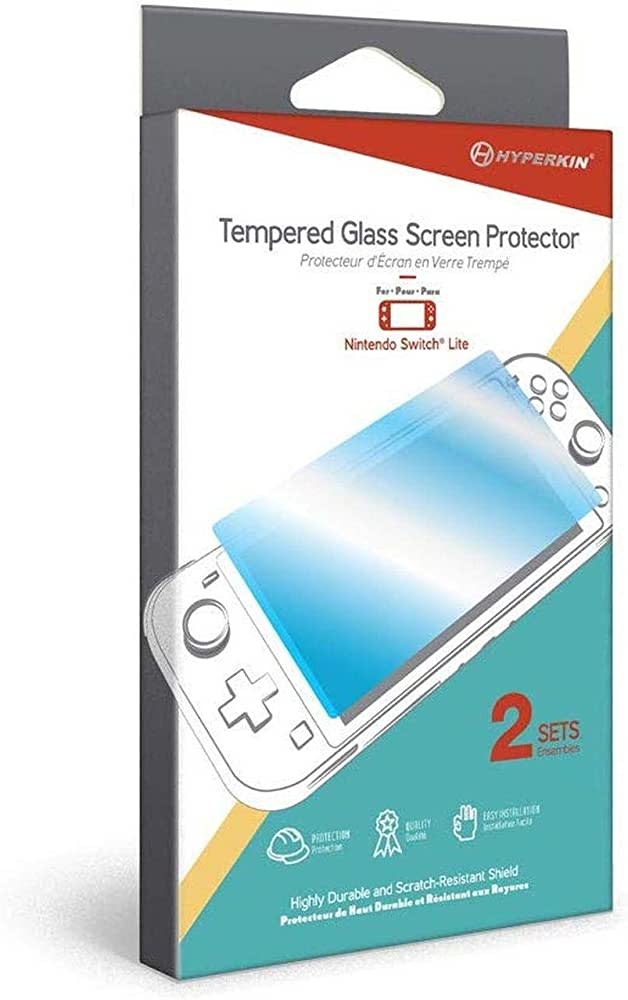 [210000035465] TEMPERED GLASS SCREEN PROTECTOR FOR NINTENDO SWITCH LITE (2-SETS)