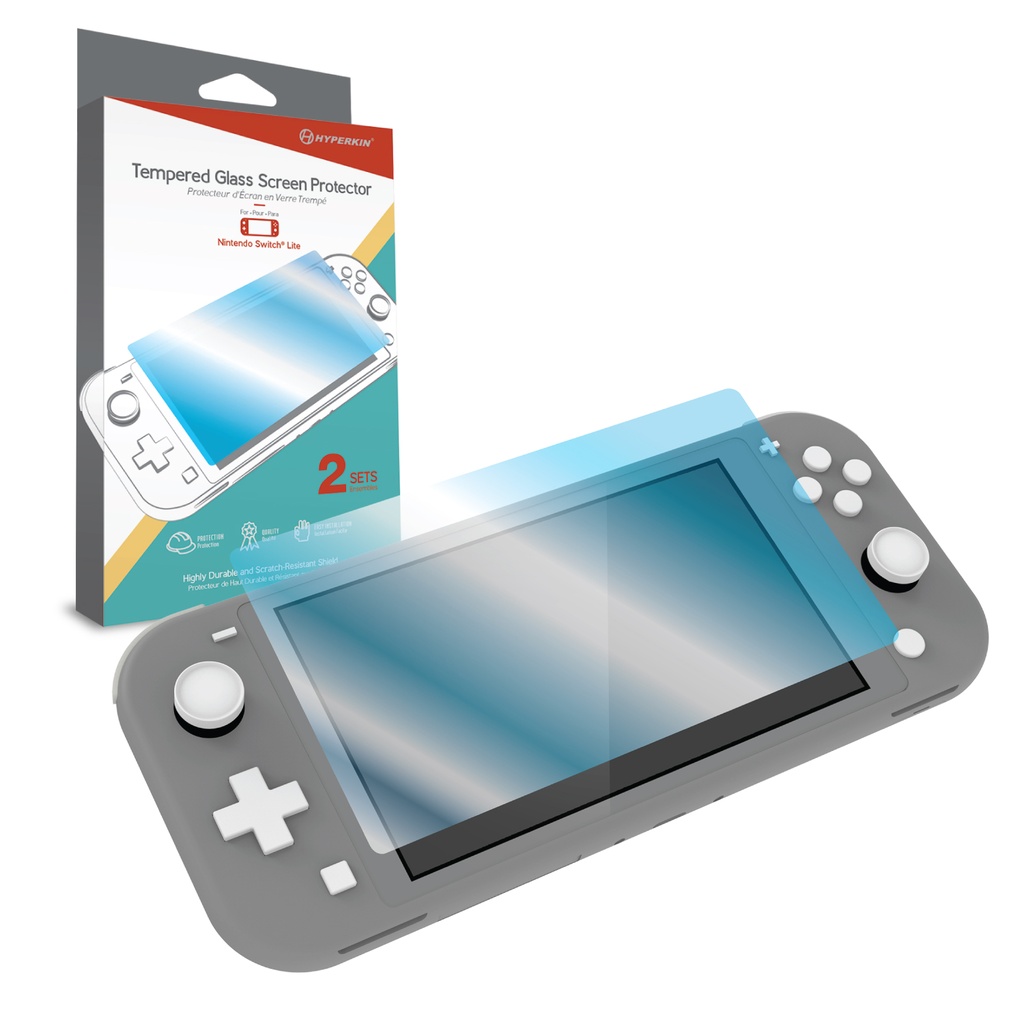 TEMPERED GLASS SCREEN PROTECTOR FOR NINTENDO SWITCH LITE (2-SETS)