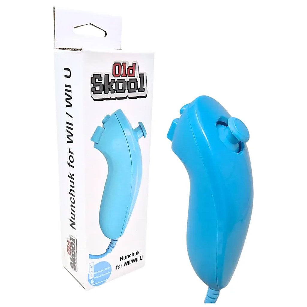 [210000000561] OLD SKOOL-WII NUNCHUCK (BLUE)
