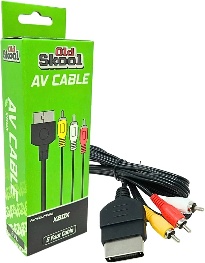 [210000030810] OLD SKOOL AV CABLE FOR ORIGINAL XBOX