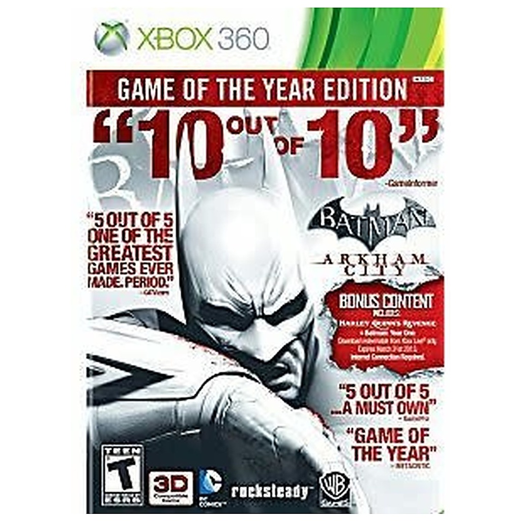 X3-BATMAN: ARKHAM CITY [GAME OF THE YEAR PLATINUM HITS]