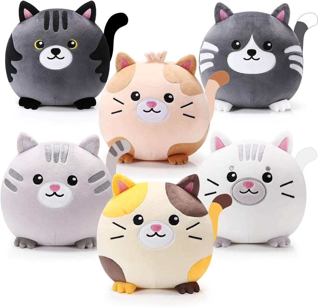 PLUSH-ASSORTED KITTEN PILLOW PLUSH
