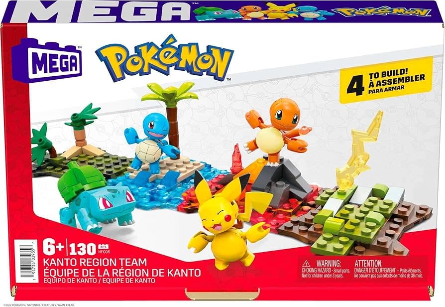 MEGA CONSTRUX-POKEMON KANTO REGION TEAM