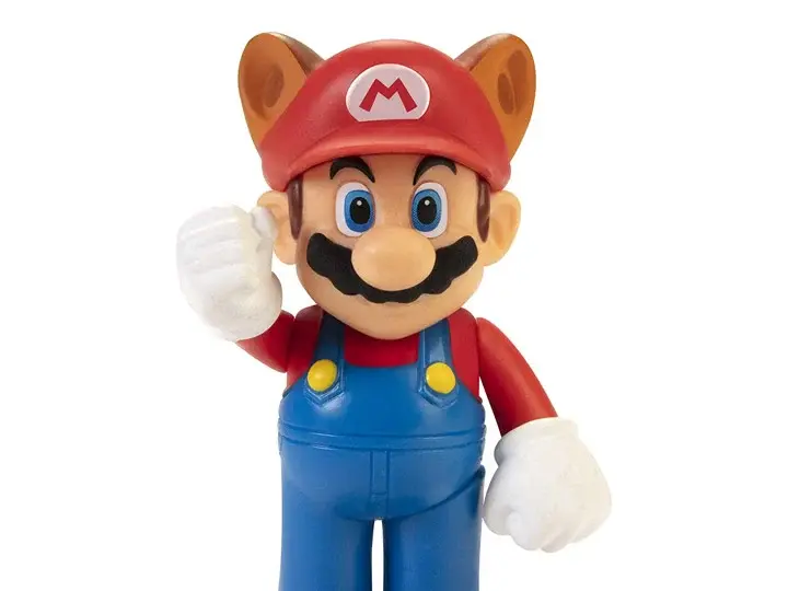FIGURE-WORLD OF NINTENDO 2.50" RACCOON MARIO LIMITED ARTICULATION FIGURE