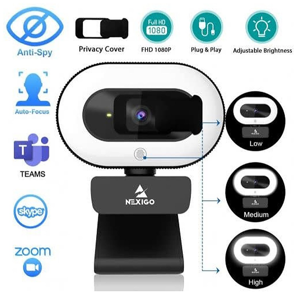 [210000032228] 1080P WEBCAM NEXIGO