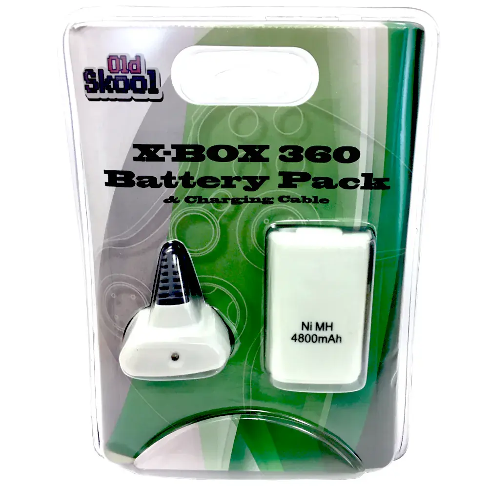 [210000030720] OLD SKOOL XBOX 360 STAY N PLAY CHARGE KIT (WHITE)