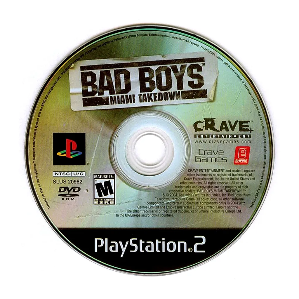 PS2U-BAD BOYS MIAMI TAKEDOWN (DISC ONLY)