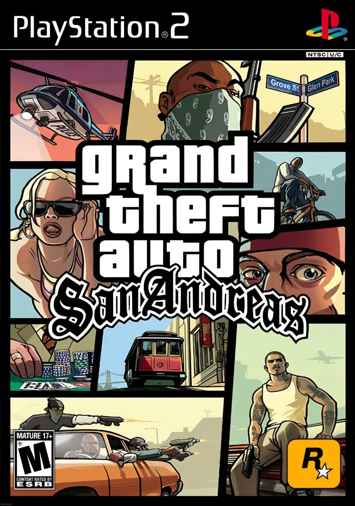 PS2U- GRAND THEFT AUTO (GTA) SAN ANDREAS (DISC ONLY)