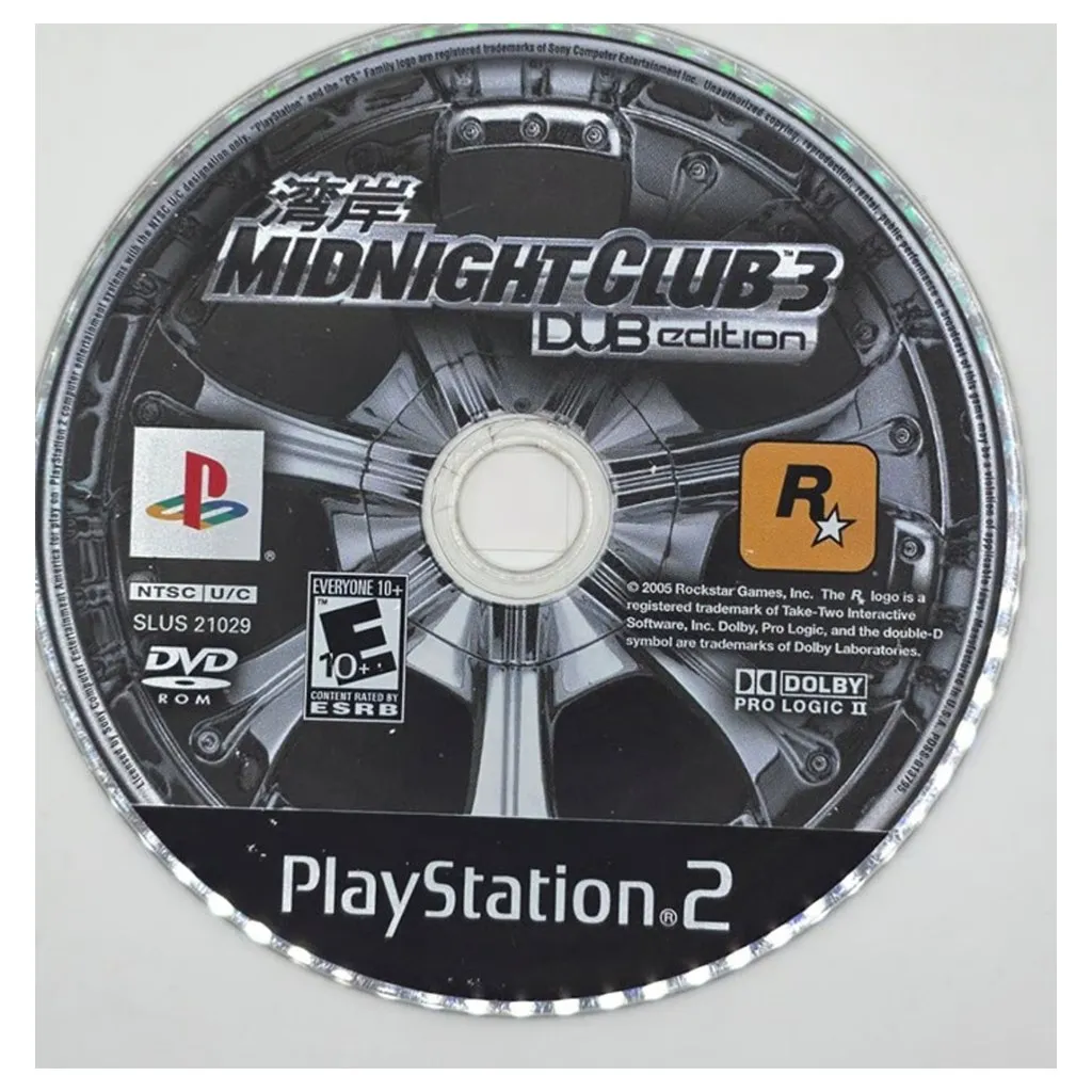 PS2U-MIDNIGHT CLUB 3 DUB EDITION (DISC ONLY)