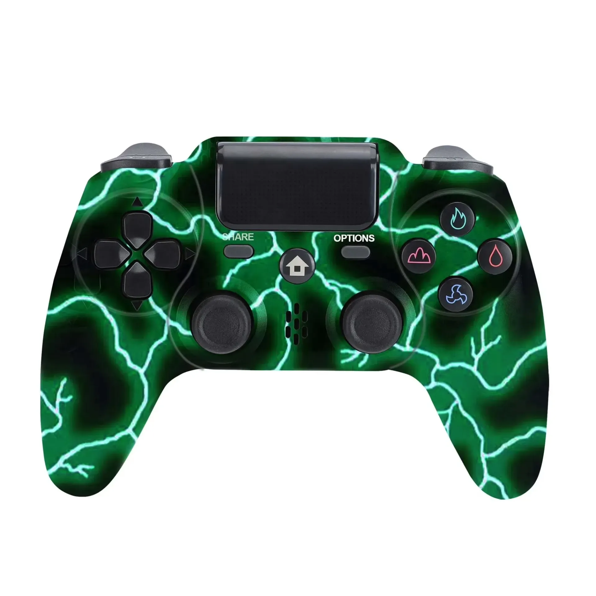 DOUBLESHOCK 4 WIRELESS CONTROLLER (GREEN LIGHTNING)