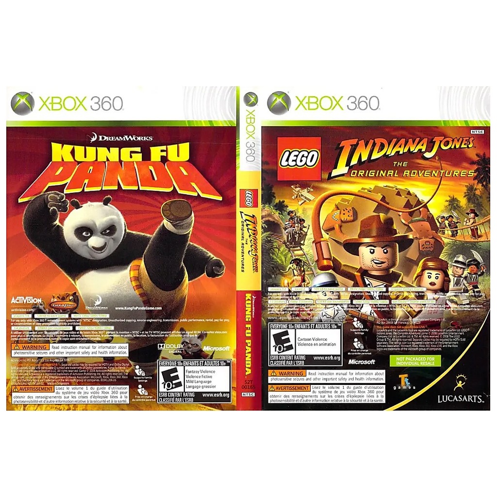 X3U-LEGO Indiana Jones and Kung Fu Panda Combo