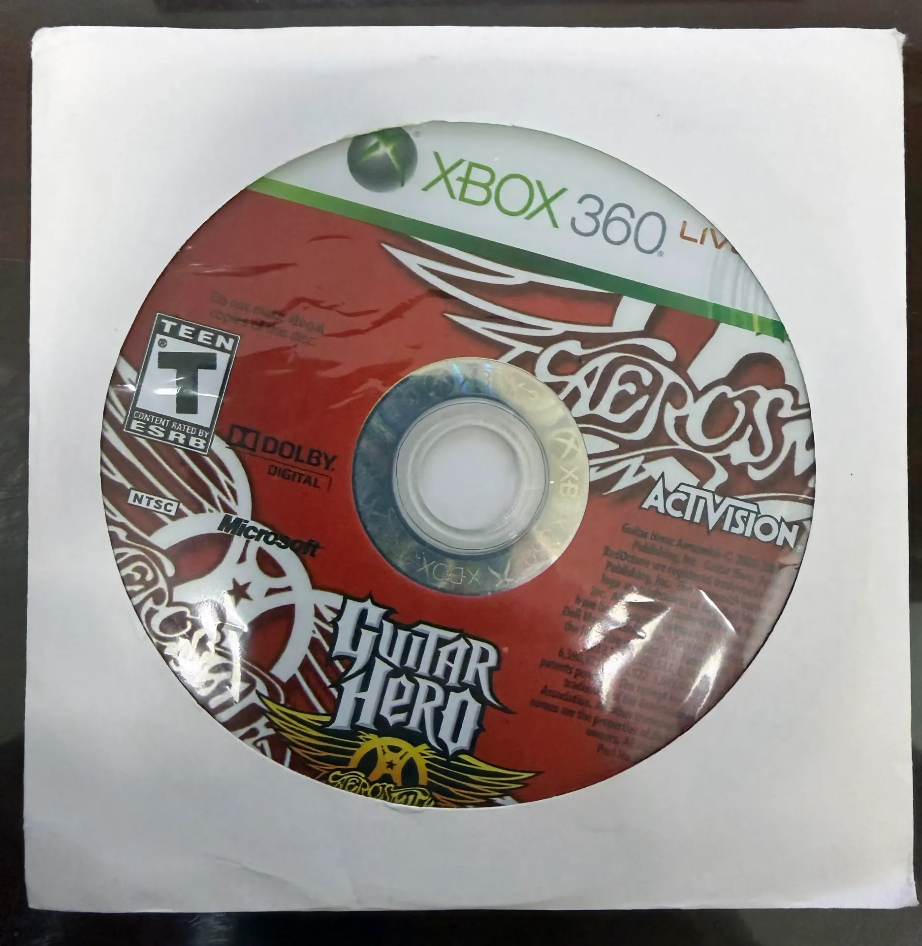 X3U-Guitar Hero Aerosmith (DISC ONLY)
