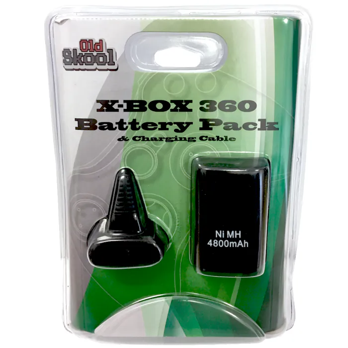 OLD SKOOL XBOX 360 STAY N PLAY CHARGE KIT (BLACK)