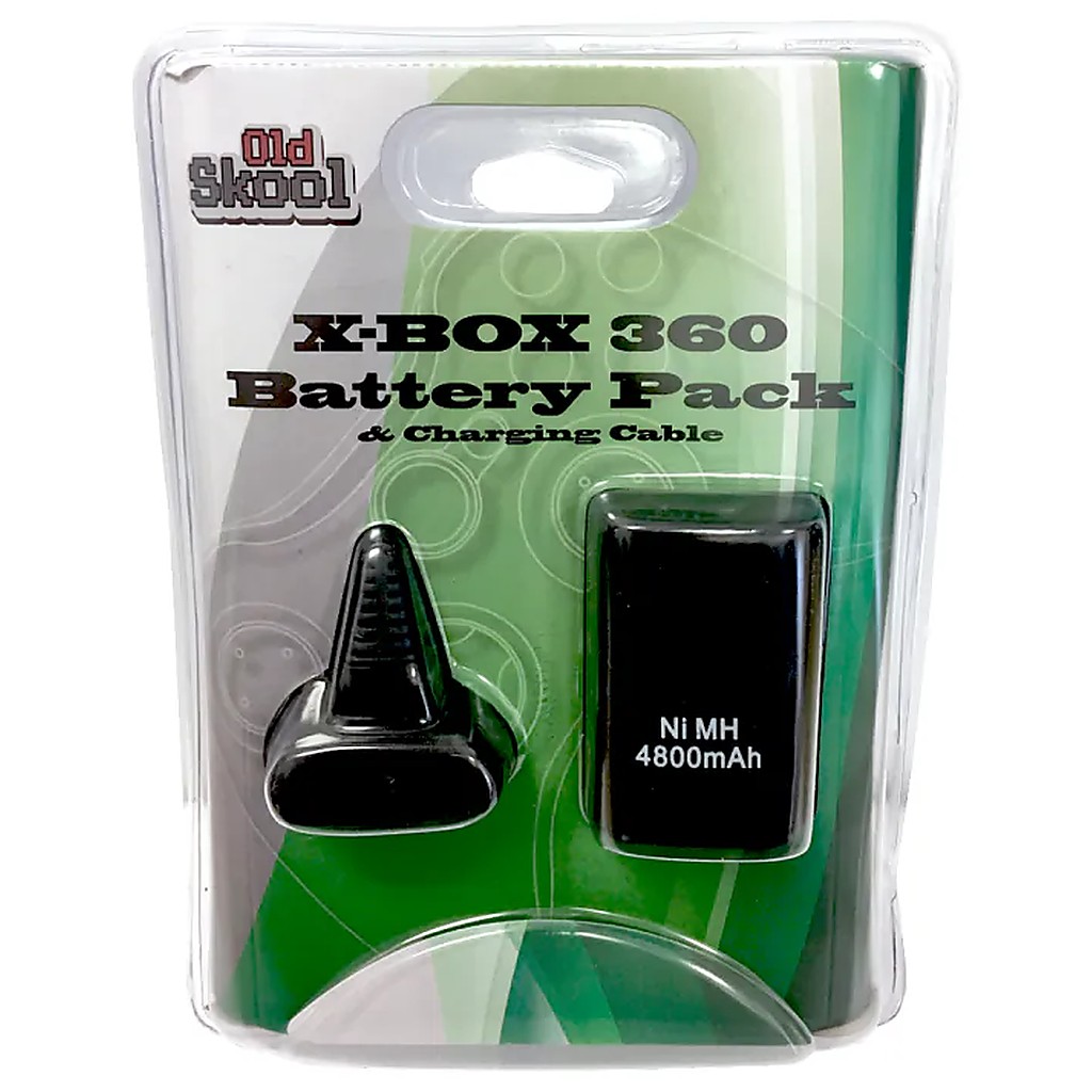 OLD SKOOL XBOX 360 STAY N PLAY CHARGE KIT (BLACK)