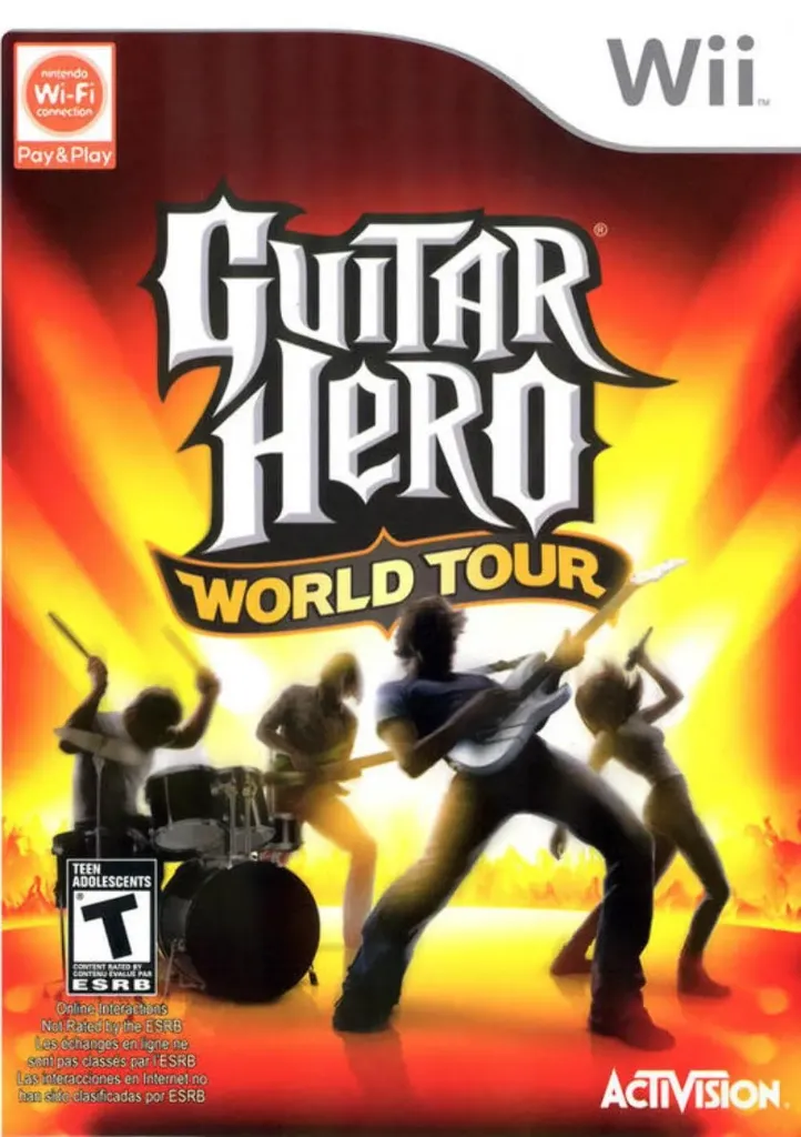 WIIUSED-GUITAR HERO WORLD TOUR (GAME ONLY)