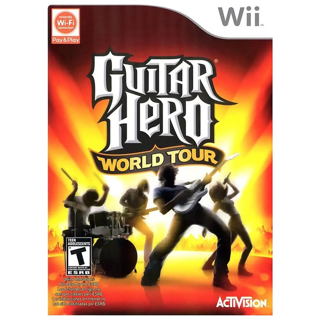 WIIUSED-GUITAR HERO WORLD TOUR (GAME ONLY)