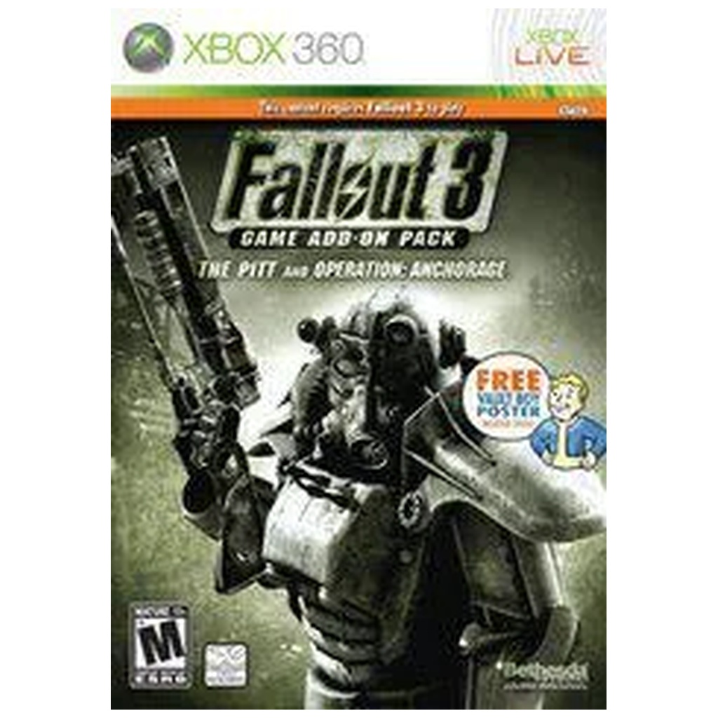 X3U-FALLOUT 3 Add-on Pack The Pitt and Operation: Anchorage (DISC ONLY)