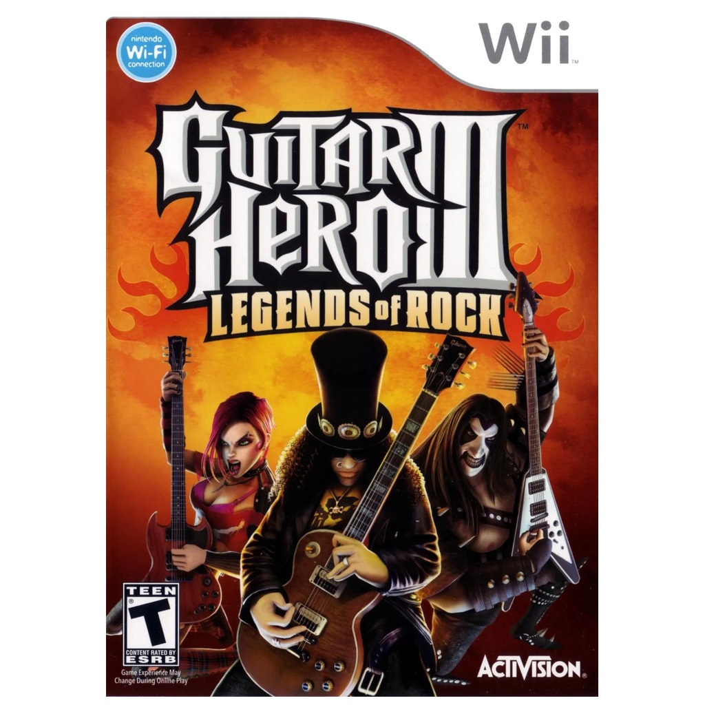 WIIUSED-GUITAR HERO III: LEGENDS OF ROCK
