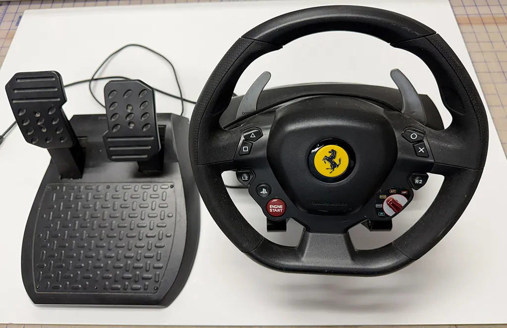 Thrustmaster T80 Ferrari 488 GTB wheel with pedals PS4-PS5 (SOME GAMES) PC