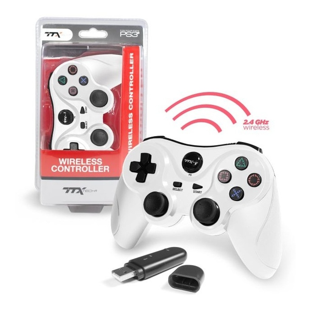 2.4GHz Wireless Controller for PS3 - White