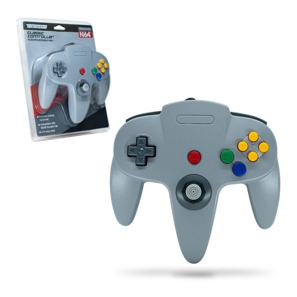 Wired Controller for N64 - Grey