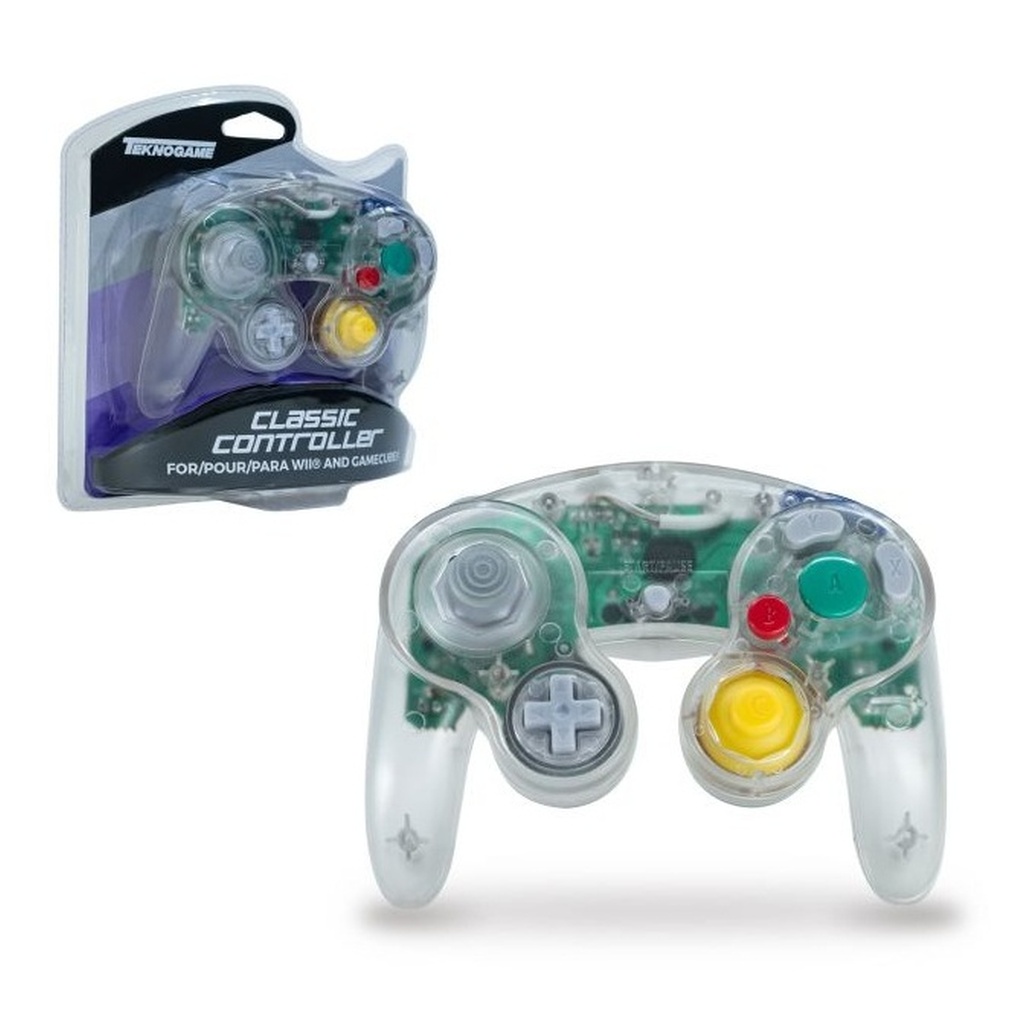 Wired Controller for GameCube and Wii - Clear
