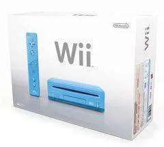 SYSTEM-USED Wii (BLUE NO BOX. NO MATCHING CONTROLLER)