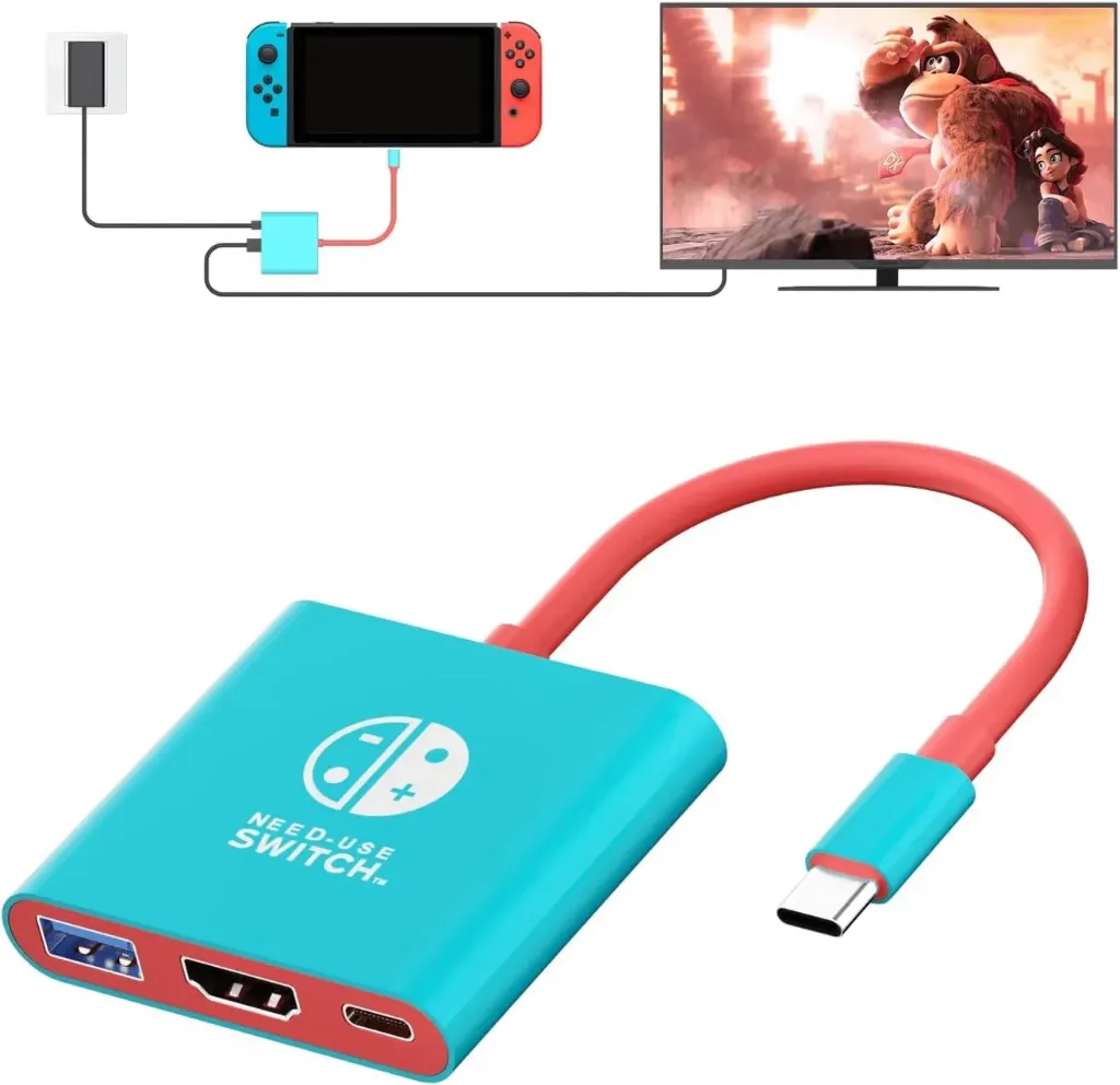 Switch Dock for Nintendo Switch/Switch OLED, Portable TV Docking Station