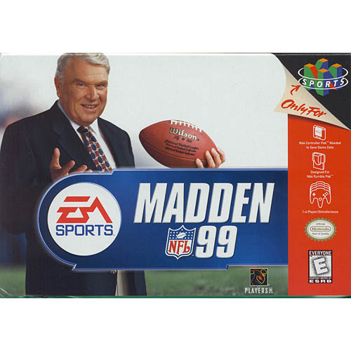 N64U-Madden 99 Football (BOXED NO MANUAL)