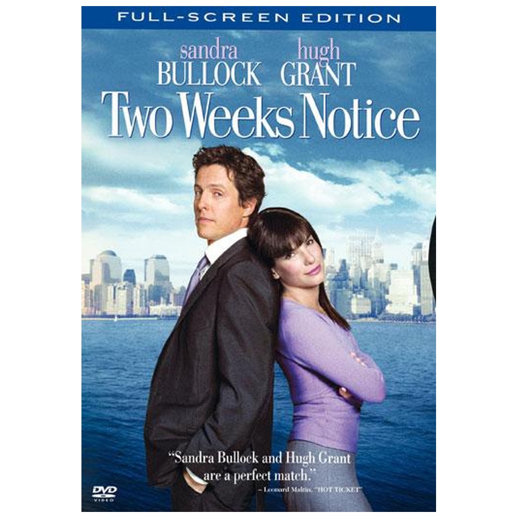 Two Weeks Notice (Full Screen) DVD