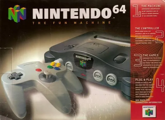 SYSTEM-USED N64 (NINTENDO 64) Gray (NO BOX)