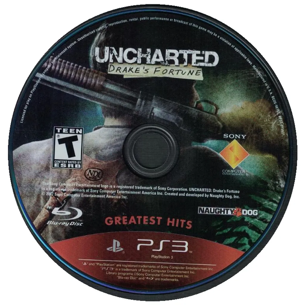 PS3U-Uncharted Drake's Fortune [Not for Resale] (DISC ONLY)