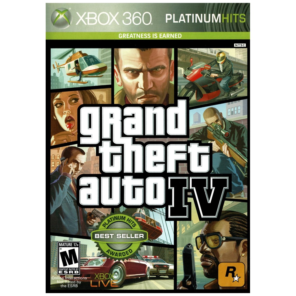 X3U-Grand Theft Auto IV [Platinum Hits] (NO MANUAL)