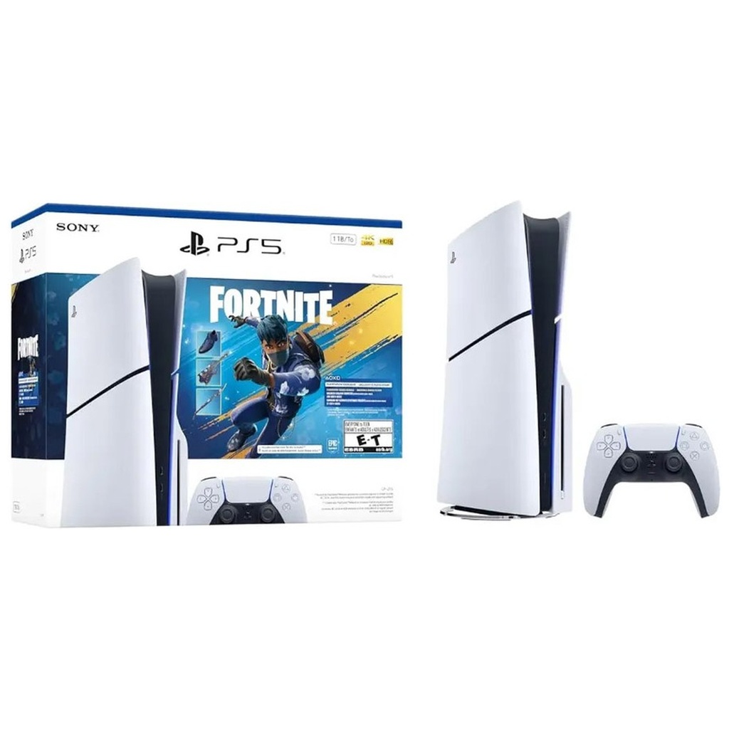 SYSTEM-PS5 SLIM DISC DRIVE CONSOLE 1TB FORTNITE - FLOWERING CHAOS BUNDLE