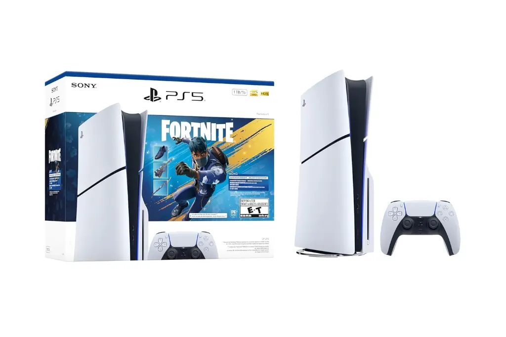 SYSTEM-PS5 SLIM DISC DRIVE CONSOLE 1TB FORTNITE - FLOWERING CHAOS BUNDLE