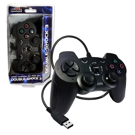 OLD SKOOL-PS3 DOUBLE-SHOCK 3 WIRED CONTROLLER