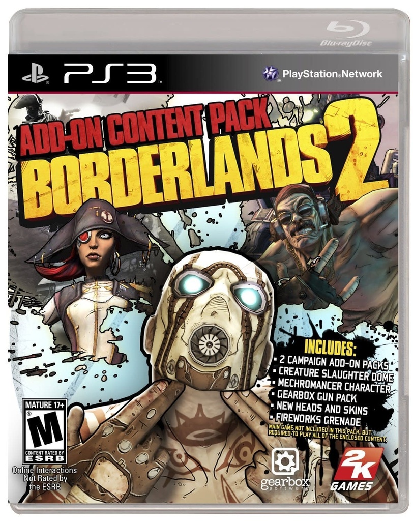 PS3-BORDERLANDS 2 (ADD-ON CONTENT PACK)
