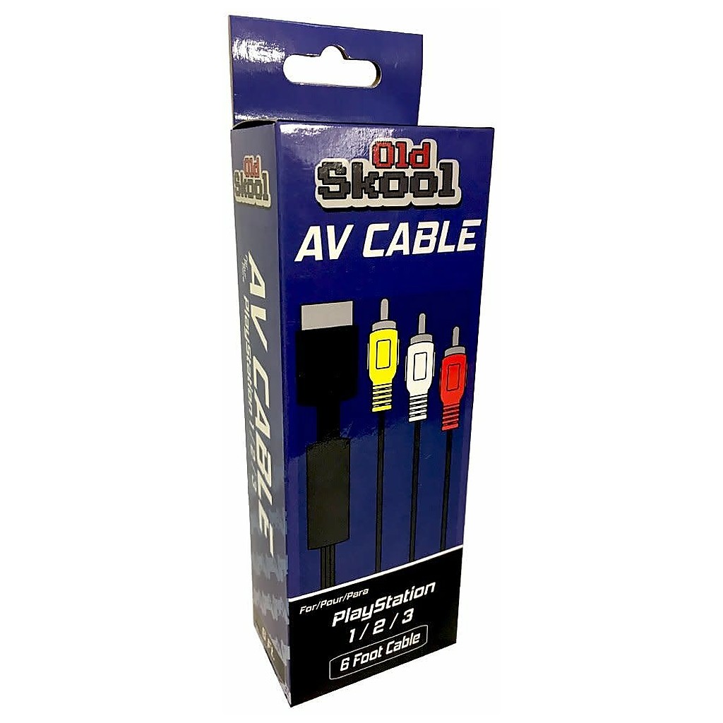 OLD SKOOL AV CABLE FOR PS1/PS2/PS3