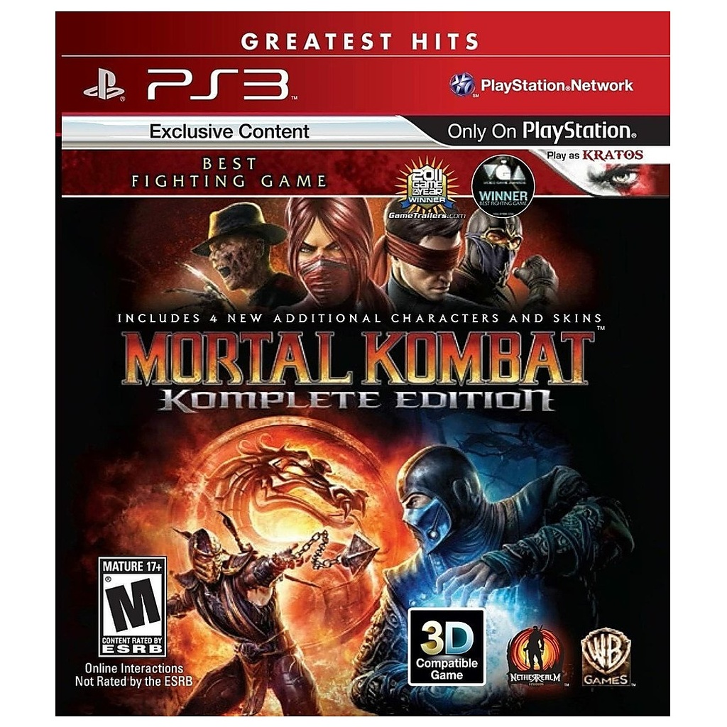 [210000015760] PS3U-MORTAL KOMBAT KOMPLETE EDITION