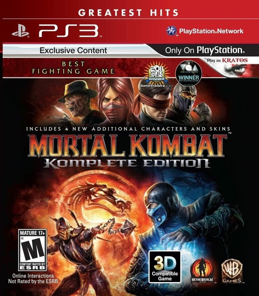 PS3U-MORTAL KOMBAT KOMPLETE EDITION