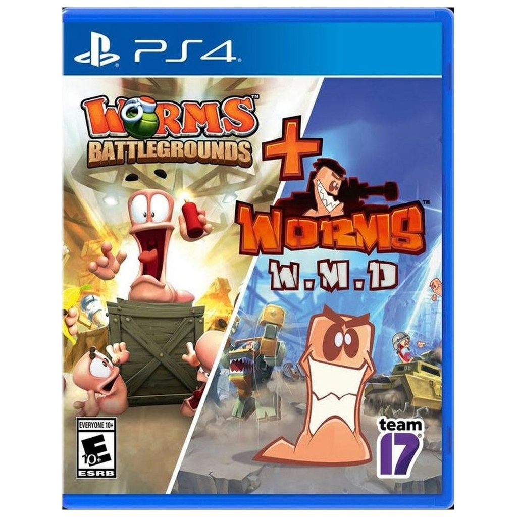 PS4-WORMS BATTLEGROUNDS + WORMS W.M.D