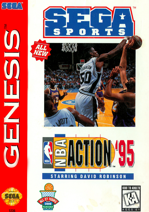 SGU-NBA ACTION '95 STARRING DAVID ROBINSON (CARTRIDGE)
