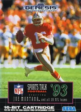 SGU-SPORTS TALK FOOTBALL '93 STARRING JOE MONTANA (CARTRIDGE ONLY)