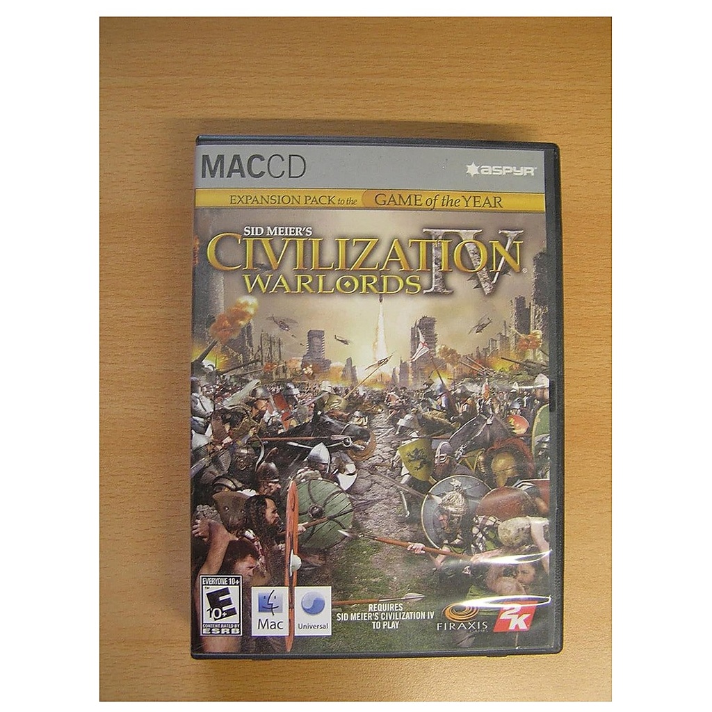 MAC-SID MEIER'S CIVILIZATION IV WARLORDS EXPANSION PACK