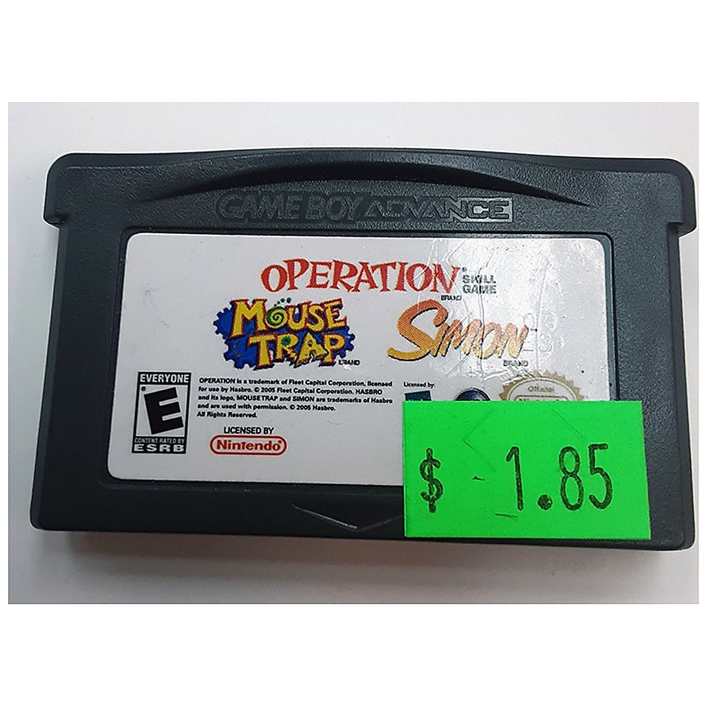 [210000031339] GBAU-OPERATION / MOUSE TRAP / SIMON SAYS (CARTRIDGE)