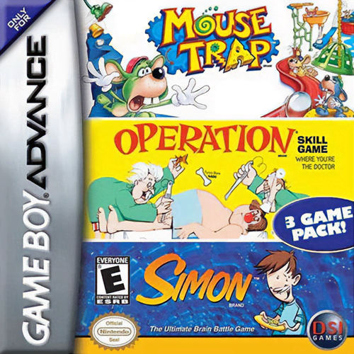 GBAU-OPERATION / MOUSE TRAP / SIMON SAYS (CARTRIDGE)