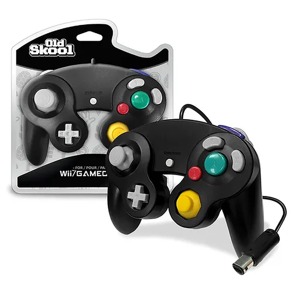 [210000003226] OLD SKOOL GAMECUBE CONTROLLER (BLACK)