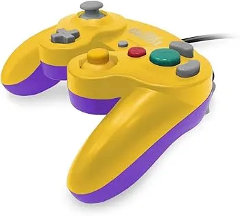 OLD SKOOL GAMECUBE CONTROLLER (YELLOW/PURPLE)