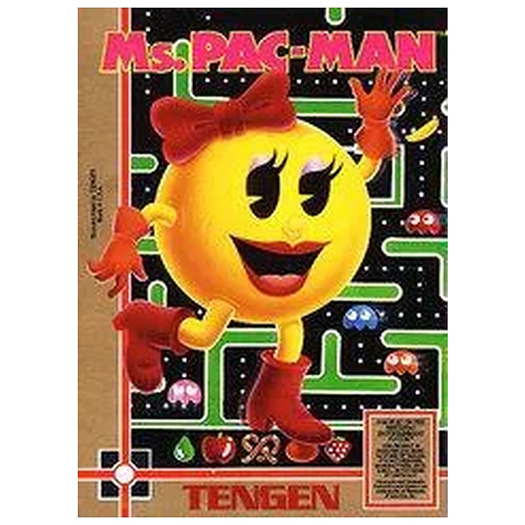 [210000038313] NESU-MS. PACMAN (CARTRIDGE) (TENGEN) STICKER FADE